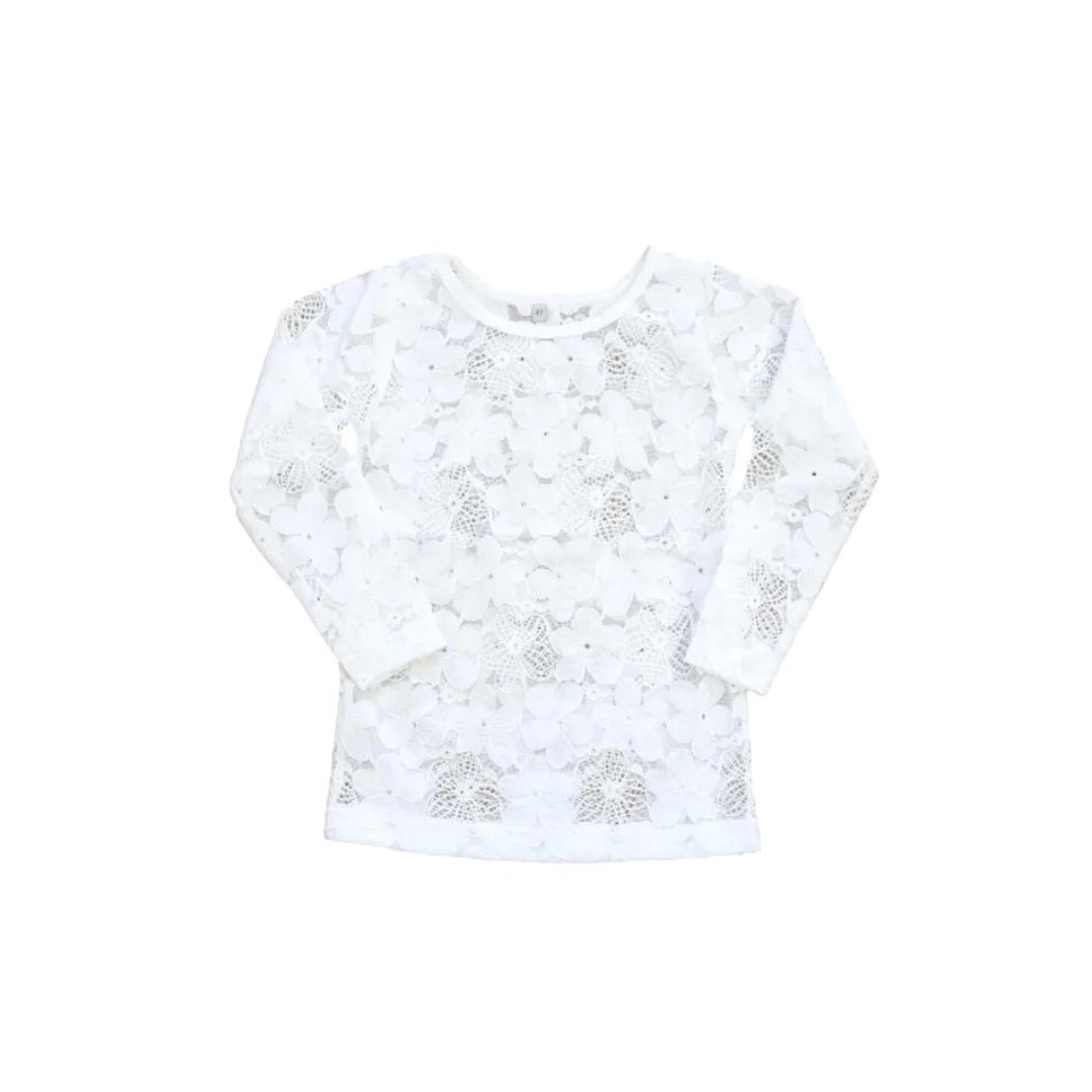 White Lace Layering Top Be Girl Clothing