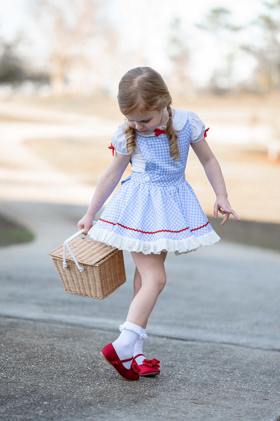 cute dorothy dress Petti skirt Set Color:Winterberry Red Product Page Description - 23 overall length 22.5 7.26.26